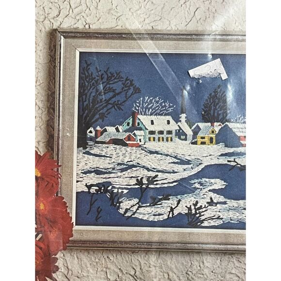 Avon 'Country Snowscape" Crewel Embroidery Cross Stitch Kit New NOS Vintage Wool - Picture 5 of 6